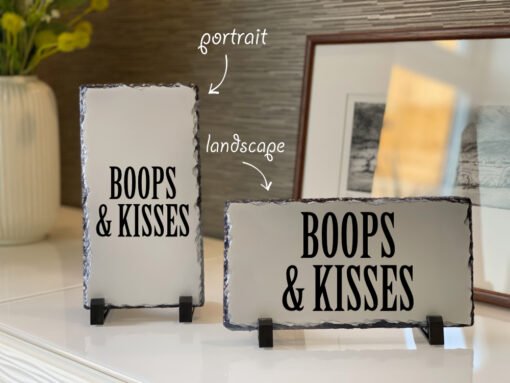 Personalised Rock Slate Mock-up | Boops & Kisses Pet Care Gift Shop