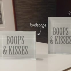 Personalised Crystal Block Mock-up | Boops & Kisses Pet Care Gift Shop