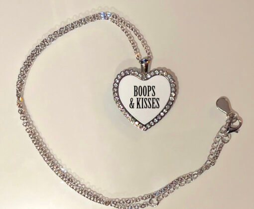 Personalised Single Heart Necklace Mock-up | Boops & Kisses Pet Care Gift Shop